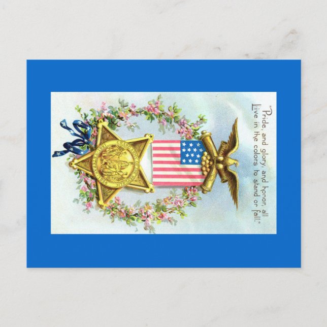 Carte postale - American Flag Star Eagle (Devant)