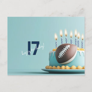 Carte Postale American Football Birthday Cake