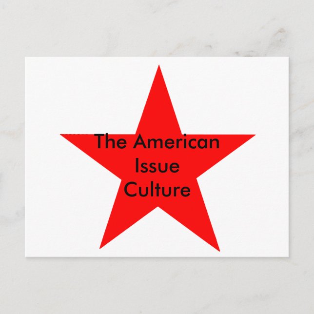 Carte Postale American Issue Culture Star Red (Devant)