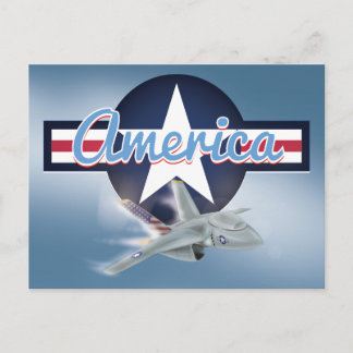 Carte Postale American Jet Air Force