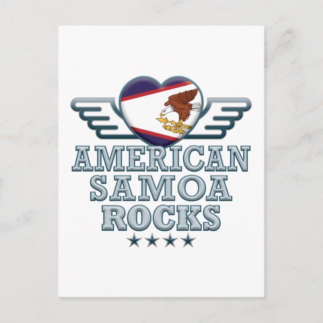 Carte Postale American Samoa Rocks v2 (Devant)