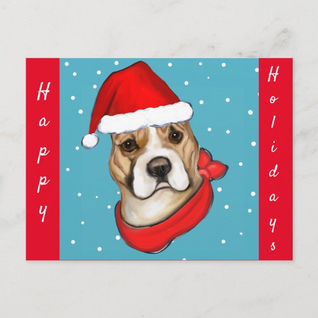 CARTE POSTALE AMERICAN STAFFORDSHIRE TERRIER (Devant)