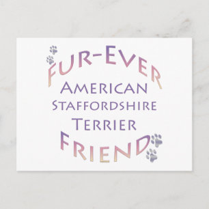 Carte Postale American Staffordshire Terrier Furever
