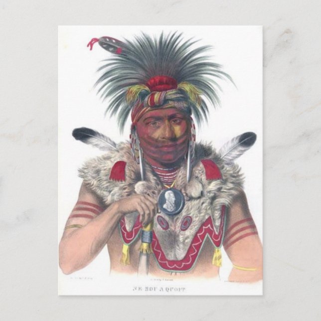 Carte Postale Amérindien (Devant)