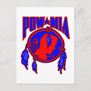 Carte Postale Amérindiens POW-MIA