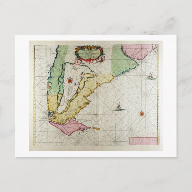 Carte Postale Amérique, assiette 17 de 'Le Nouveau et Grand Illu (Devant)