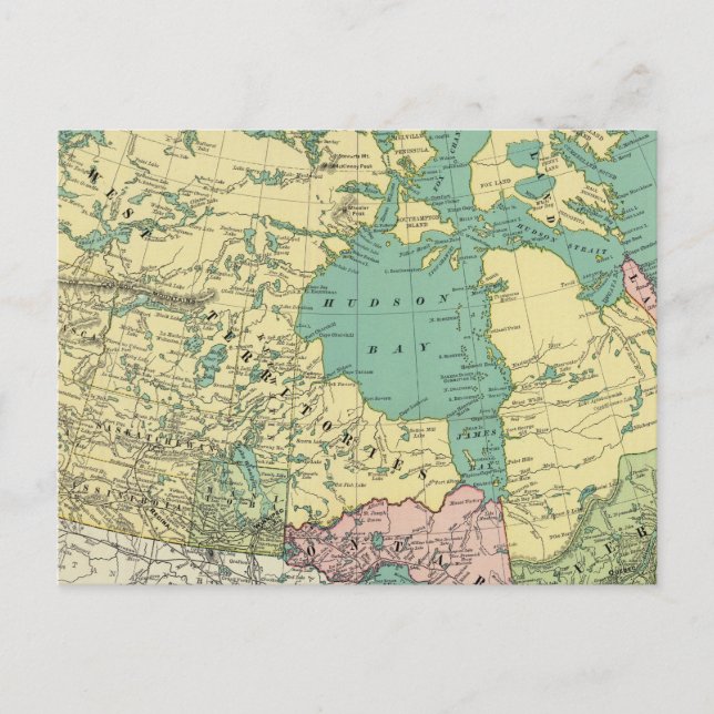 Carte Postale Amérique britannique (Devant)