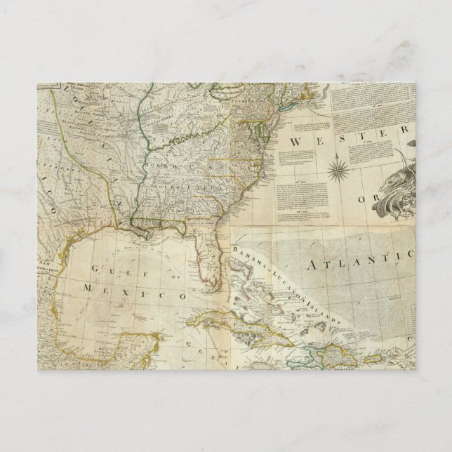 Carte Postale Amérique du Nord composite (Devant)