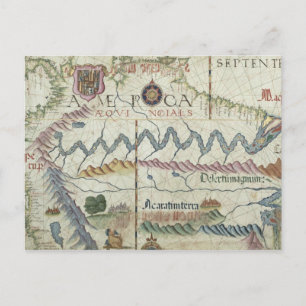 Carte Postale Amérique du Nord, détails du monde