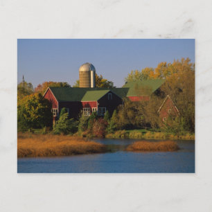 Carte Postale Amérique du Nord, États-Unis, Wisconsin. Grange ro
