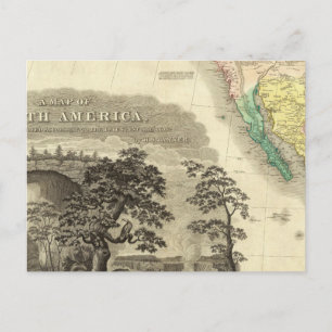 Carte Postale Amérique du Nord Sud