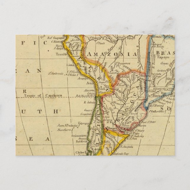 Carte Postale Amérique du Sud (Devant)
