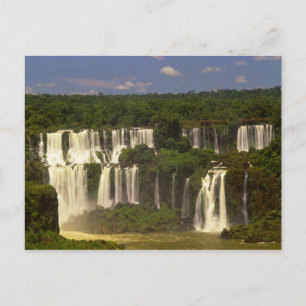 Carte Postale Amérique du Sud, Argentine, Brésil, Chutes d'Iguac