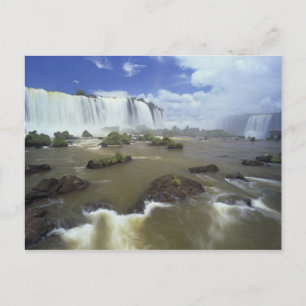 Carte Postale Amérique du Sud, Brésil, Chutes d'Iguacu. Imposant