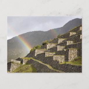 Carte Postale Amérique du Sud, Pérou, Machu Picchu. Arcs en ciel