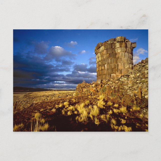 Carte Postale Amérique du Sud, Pérou, près du lac Titicaca. (Devant)