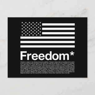 Carte Postale Amérique : Les conditions de liberté