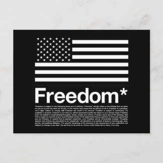 Carte Postale Amérique : Les conditions de liberté