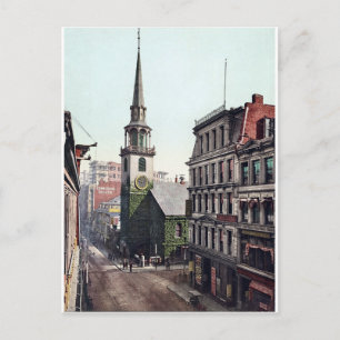 Carte Postale Amérique vintage, Old South Church Boston c1900