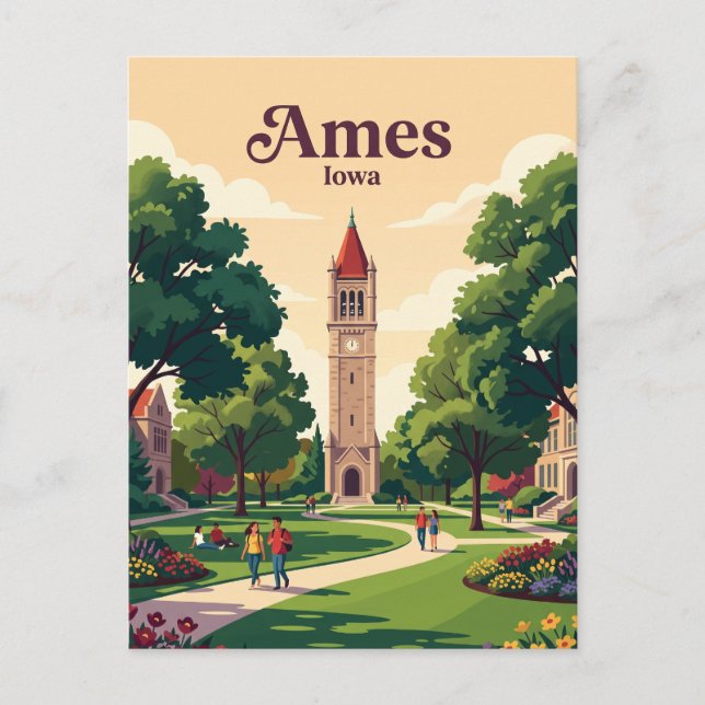 Carte Postale Ames, Iowa (Devant)