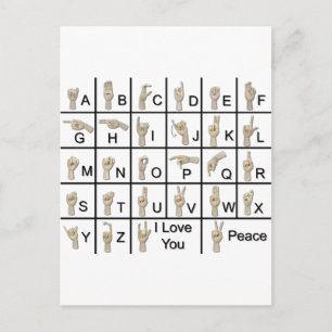 Carte Postale AmeslanAlphabet120710