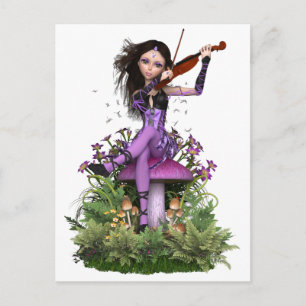 Carte Postale Amethyst Fairy ~ Sweet Melody