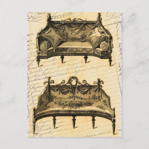 Carte Postale Ameublement vintage français chic