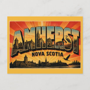 Carte Postale Amherst Nouvelle-Écosse Ville frontalière
