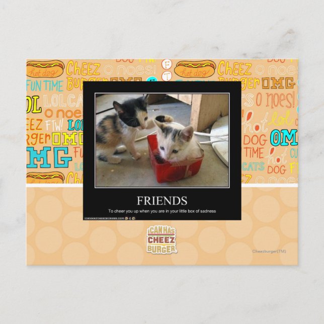 Carte Postale Amis (Devant)
