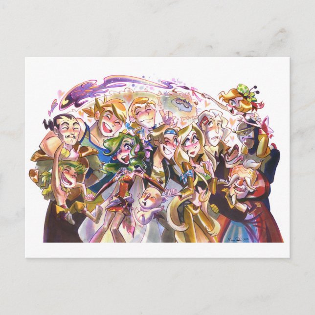 Carte Postale Amis (Devant)