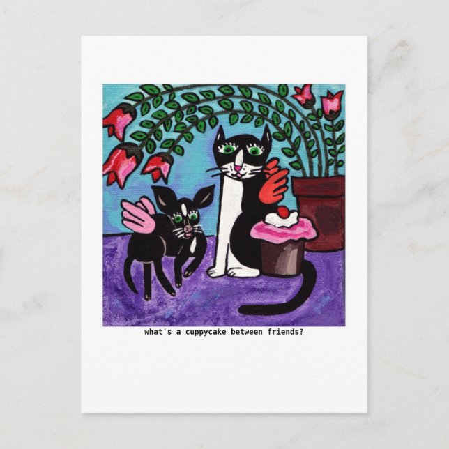 Carte postale Amis Cuppycake (Devant)