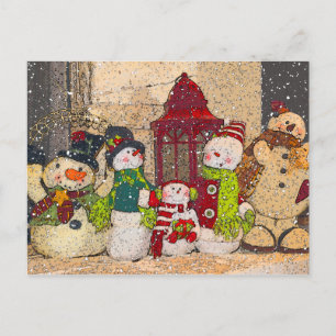 CARTE POSTALE AMIS DE NEIGE