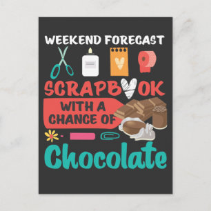 Carte Postale Amis du scrapbooking Amis amoureux du chocolat fai