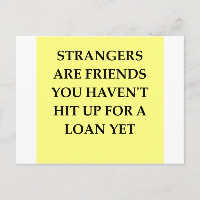 Carte Postale amis étranges (Devant)