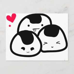 Carte Postale amis onigiri