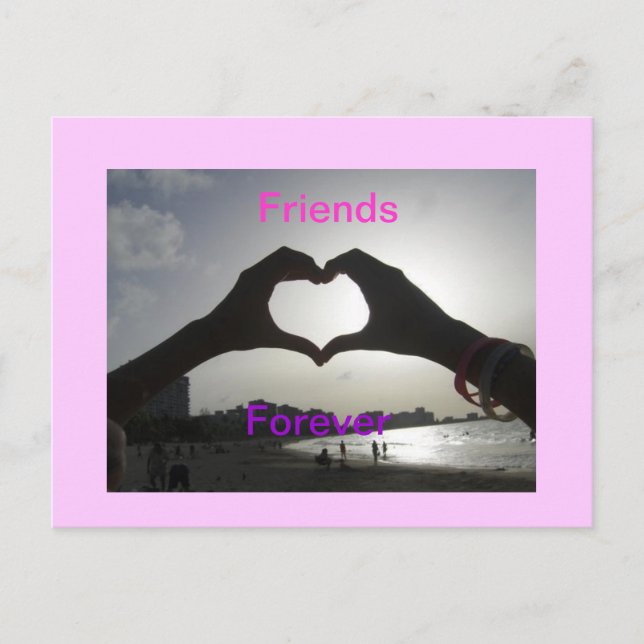 Carte Postale Amis pour toujours (Devant)
