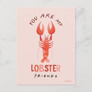 Carte Postale AMIS™   Vous êtes mon homard aquarelle graphique