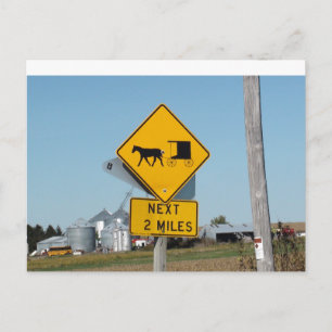 Carte postale Amish Buggie Crossing