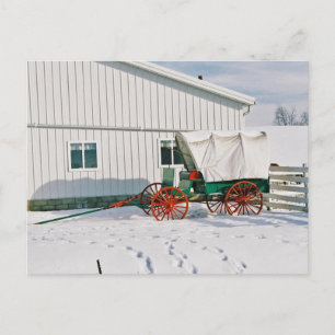 Carte postale Amish Couverte Wagon