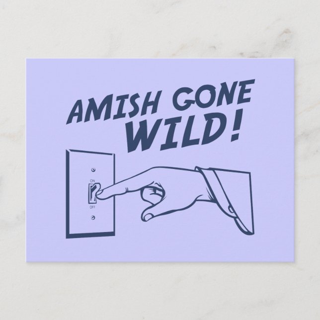 Carte Postale Amish Est Sauvé ! (Devant)