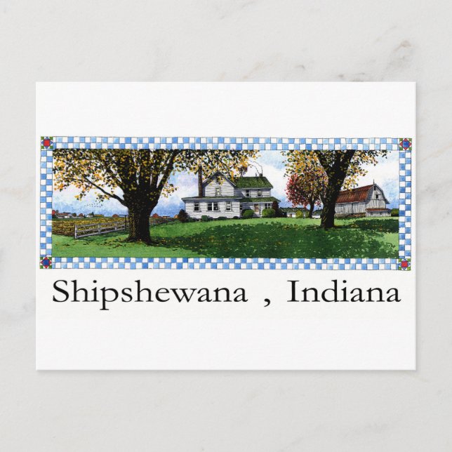Carte Postale Amish House Shipshewana Indiana (Devant)