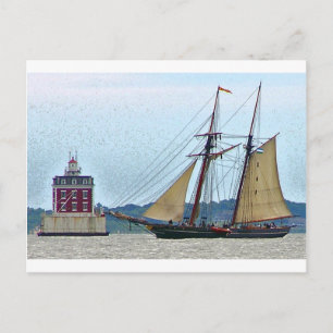 Carte Postale Amistad à Ledge Light House