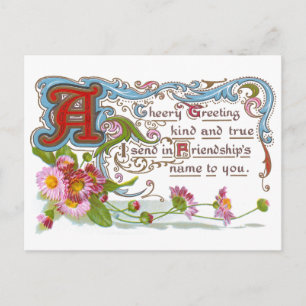 Carte Postale Amitié joyeuse