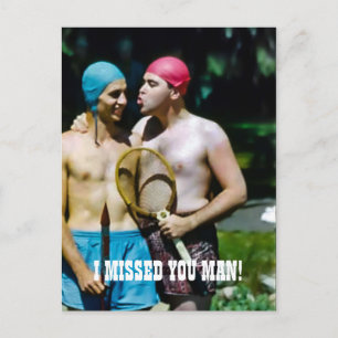 CARTE POSTALE AMIUS MASCULINS DRÔLES ENTRE HOMMES APRÈS COVID PH