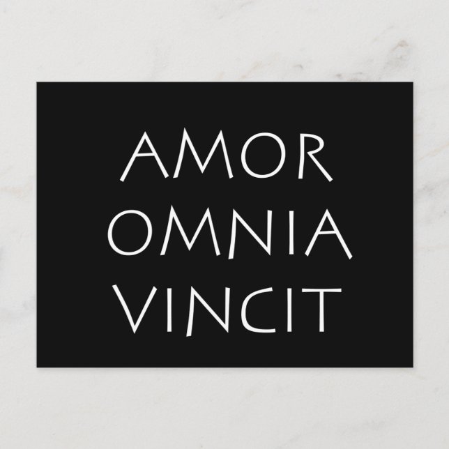 Carte Postale Amor Omnia Vincit (Devant)