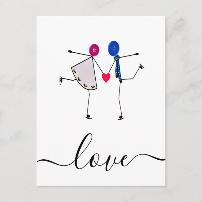 Carte Postale amour (Devant)