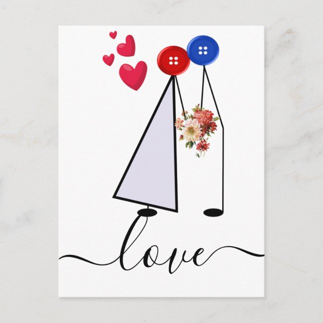 Carte Postale amour (Devant)