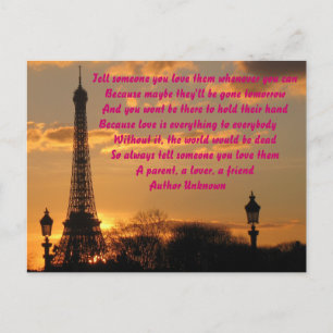 Carte Postale Amour