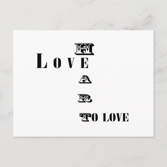 Carte Postale Amour (Devant)
