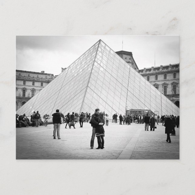 Carte Postale Amour à Paris, Louvre (Devant)